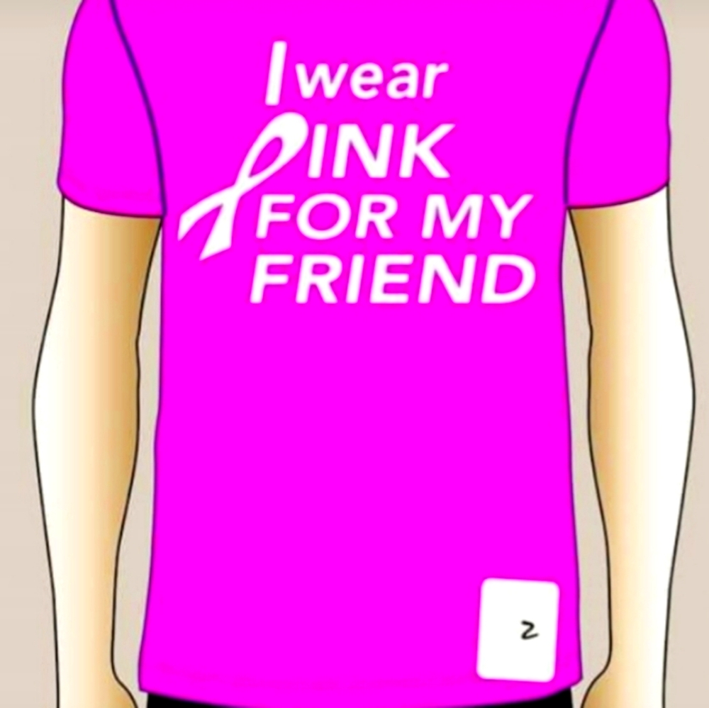 Unisex T-shirts  I wear pink for my friend